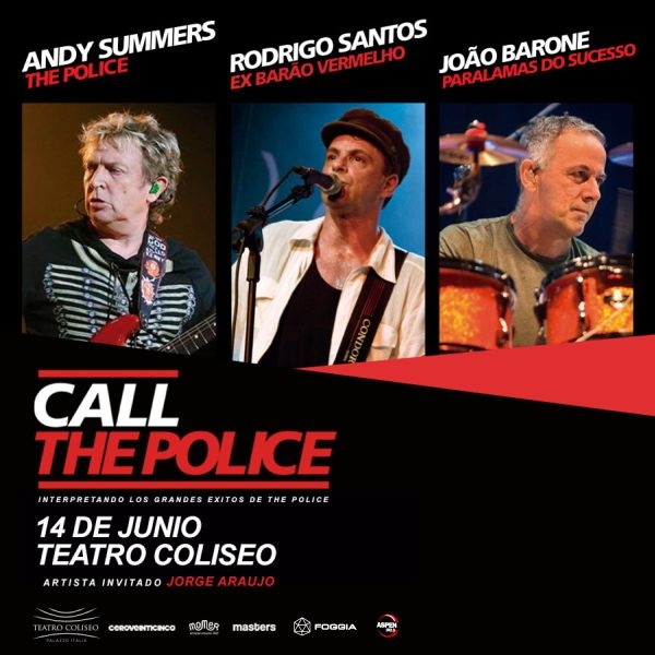 Jazz Nights presenta CALL THE POLICE en Argentina! 14 de junio, Teatro Coliseo!