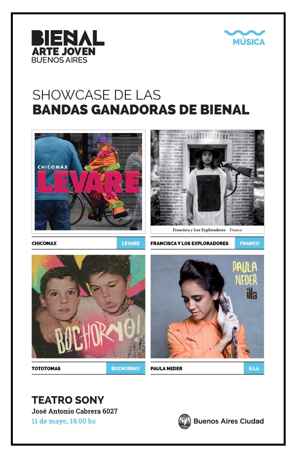 Bienal Arte Joven Buenos Aires presenta a las Bandas Ganadoras 2015.