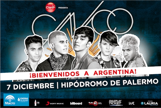 CNCO en el Hipódromo de Palermo: Todo lo que tenes que saber de su único show en Argentina!