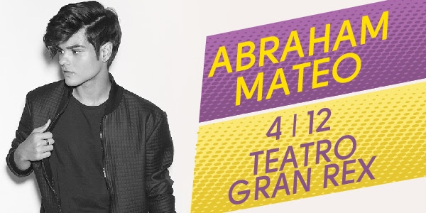 Abraham Mateo en Argentina en Teatro Gran Rex, el 4 de diciembre!