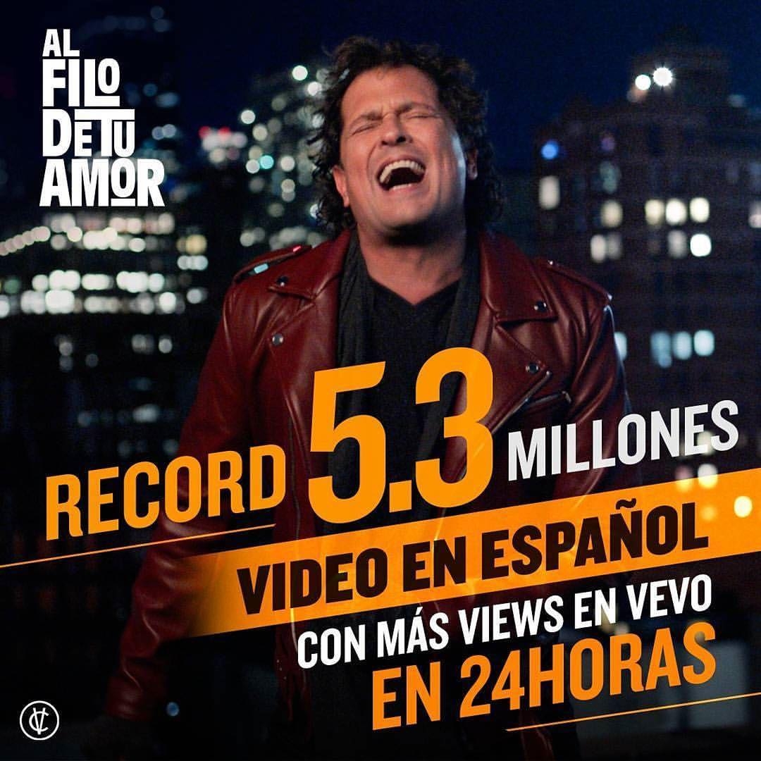 Carlos Vives récord global con su nuevo video "Al Filo de Tu Amor".