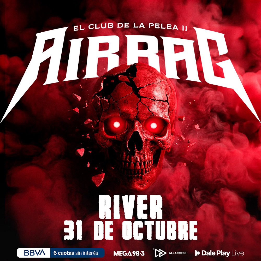 Airbag anuncia su sexto Estadio River Plate: Único show en Buenos Aires
