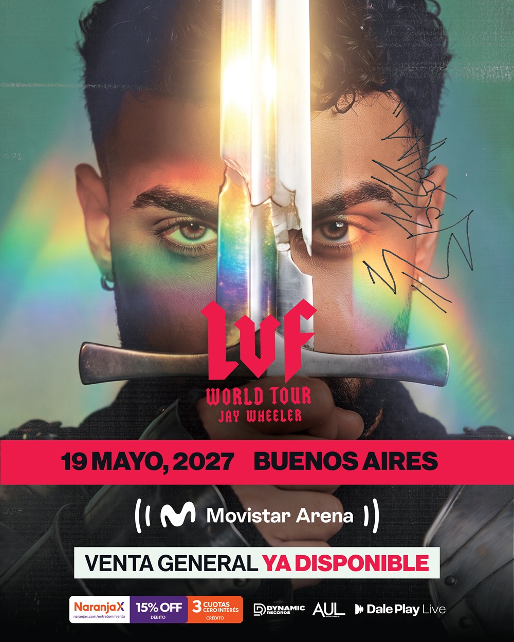 Jay Wheeler por primera vez en Argentina: ¡Entradas ya a la venta!