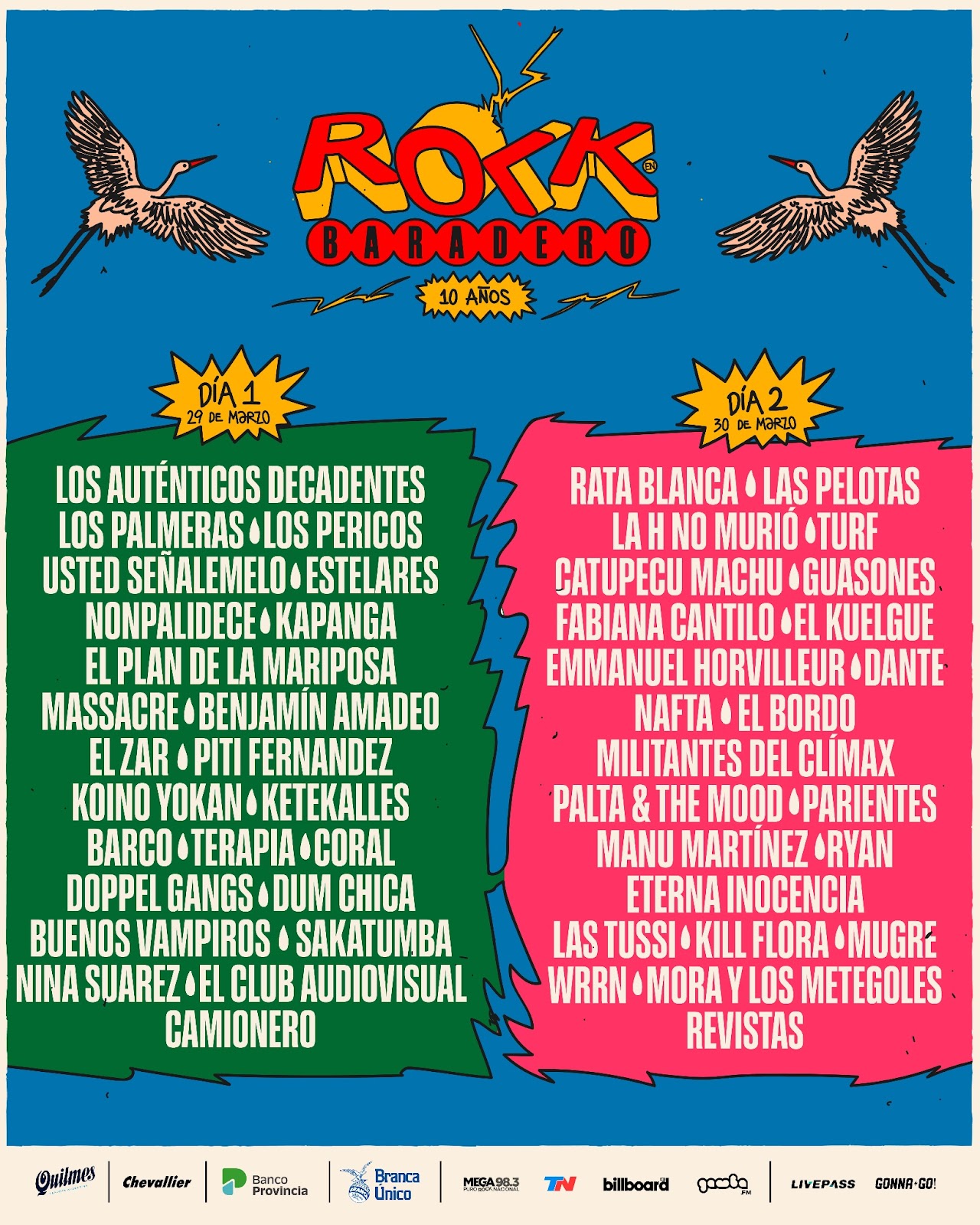 Rock en baradero anuncia su line up por día