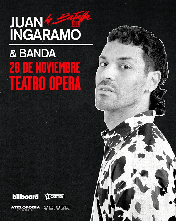 Juan Ingaramo cierra el año en el Teatro Opera presentando su álbum "La Batalla"