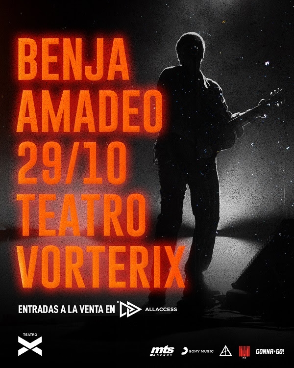 Benjamin Amadeo despide su álbum "Quiromancia": 29 de octubre en Teatro Vorterix.